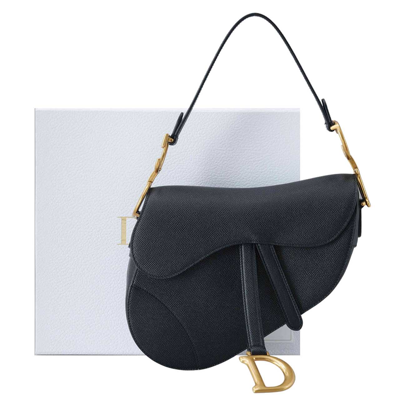 CHRISTIAN DIOR(USED)크리스찬디올 카프스킨 새들 백